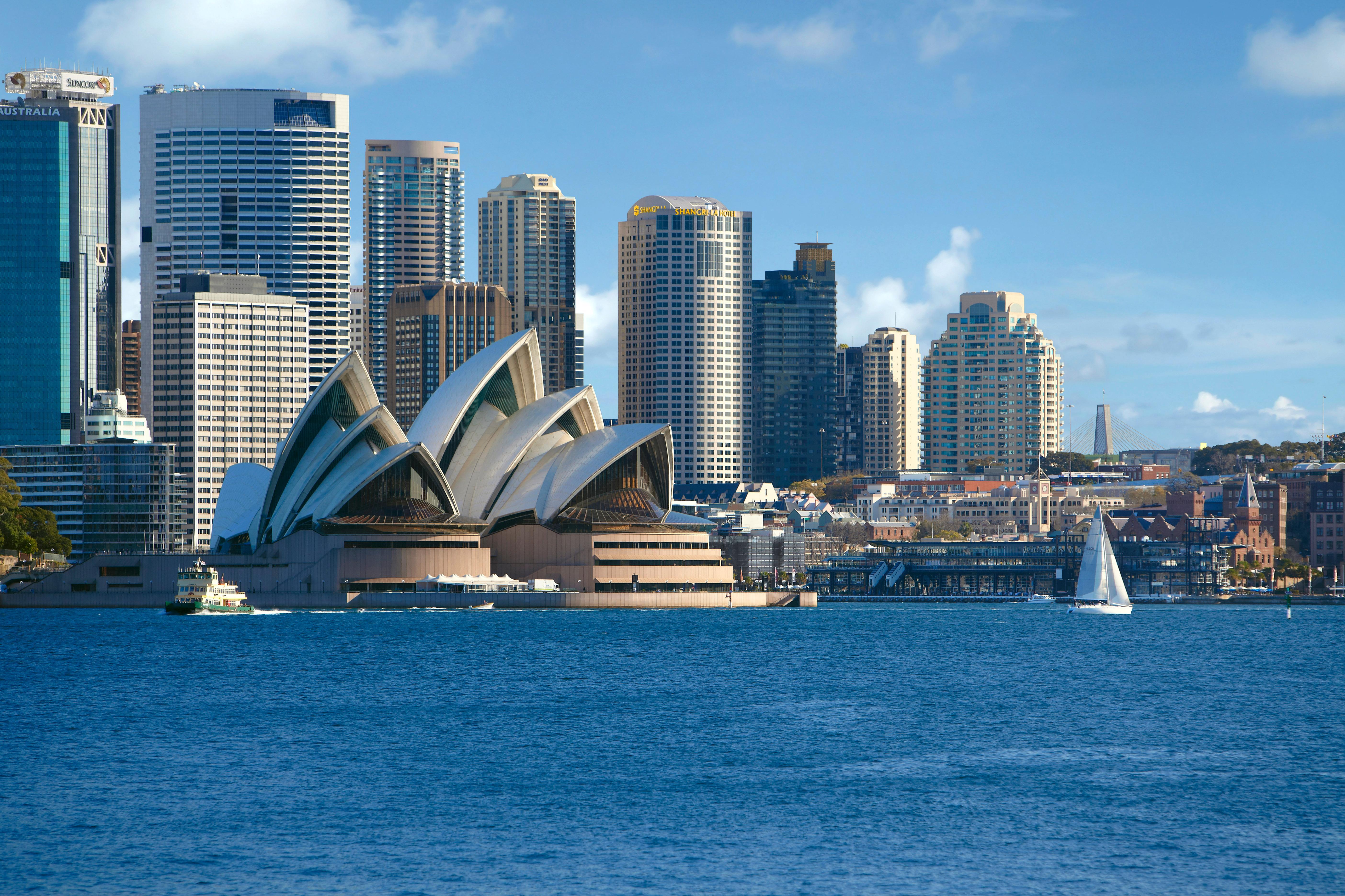 Shangri-La Sidney Dış mekan fotoğraf Sydney skyline